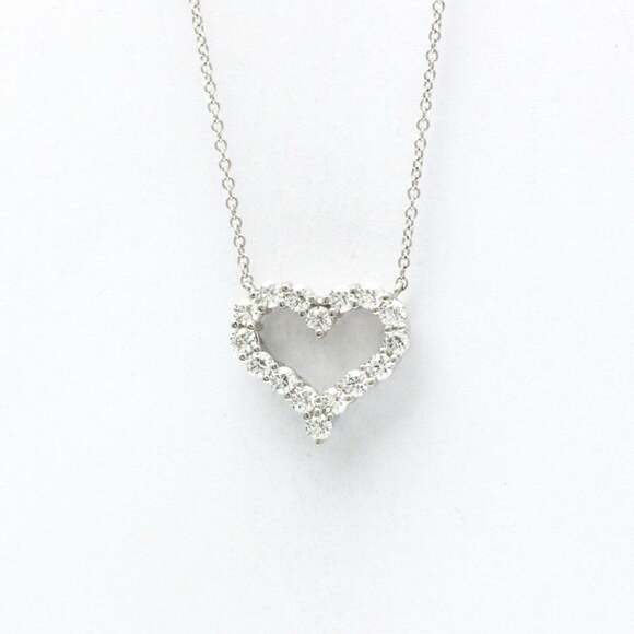 TIFFANY Jewelry - Tiffany Sentimental Heart Necklace Platinum Diamond Men,Women Fashion Pendant...